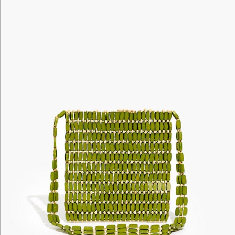 Paloma Wool Green Beaded Bag NWT